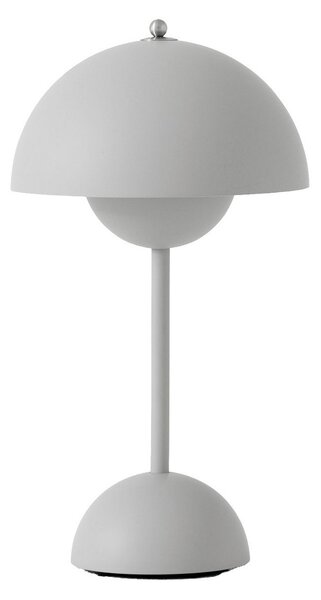 Lampade da tavolo &Tradition, Flowerpot VP9, dimmerabile, Grigio, Soggiorno, Plastica, Design