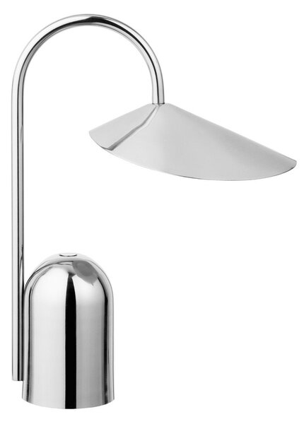 Lampade da tavolo ferm LIVING, Arum, dimmerabile, Metallizzato, Soggiorno, Acciaio inossidabile, Design