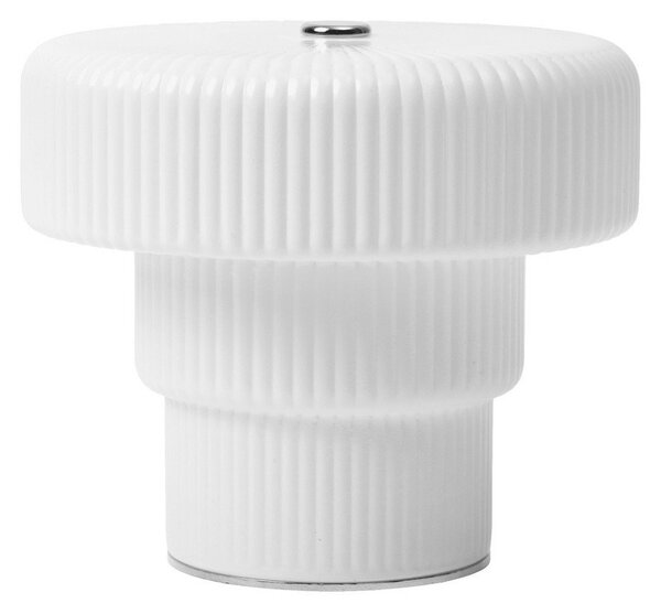 Lampade da tavolo ferm LIVING, Ripple, dimmerabile, Bianco, Soggiorno, Vetro, Moderno