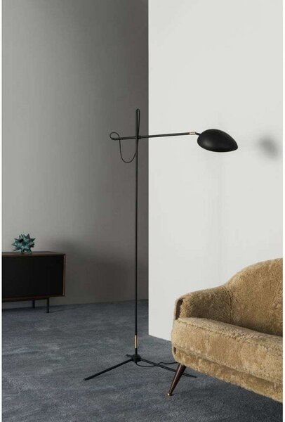 Lampada da terra Watt & Veke, dimmerabile, Nero, Soggiorno, Metallo, Moderno