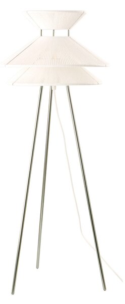 Lampada da terra FRANDSEN, Kiku, Bianco, Soggiorno, Tessuto / Tessile
