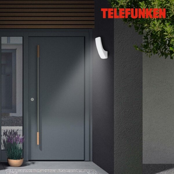 Telefunken 311604TF - Applique a LED da esterno LED/15W/230V IP44 argento
