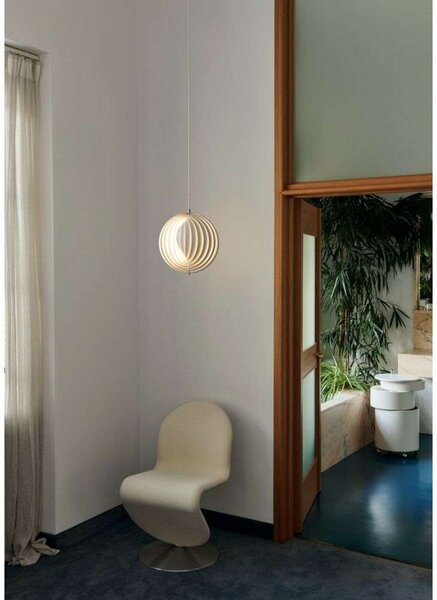 Lampada a sospensione Verpan, Bianco, Soggiorno, Plastica