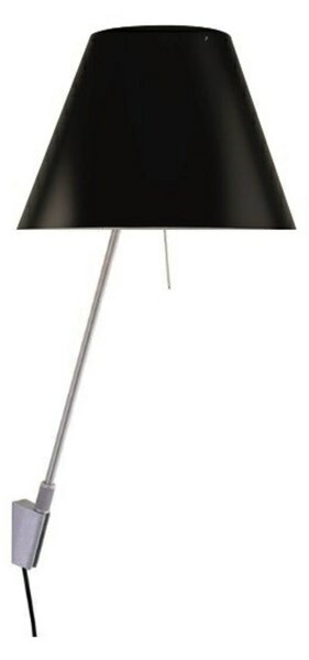 Costanzina Applique da Parete Alu/Liquorice Black - Luceplan
