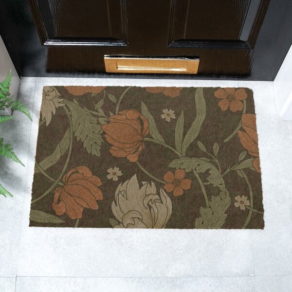 Zerbino in fibra di cocco 40x60 cm William Morris Rose - Artsy Doormats