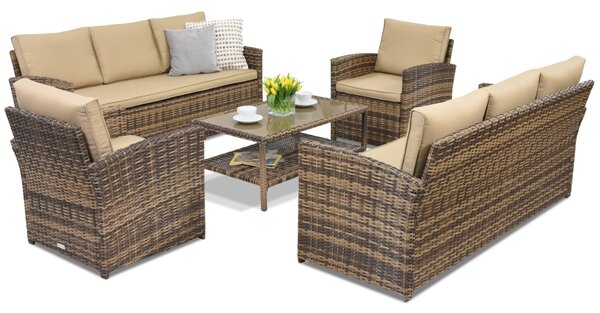 Mobili da giardino Monaco Coffee 8 Garden Point marrone