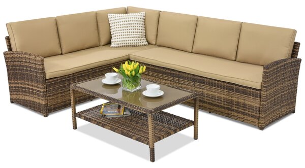 Mobili da giardino Monaco Corner Garden Point marrone