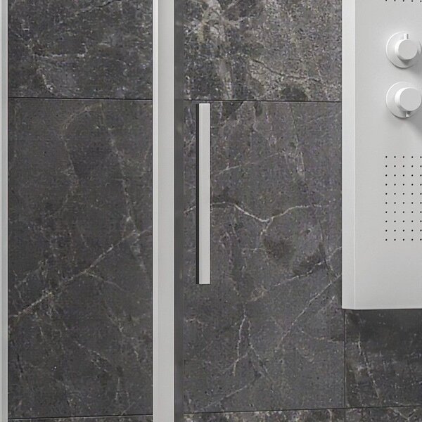 Kamalu box doccia 70x100 colore bianco vetro 6mm altezza 200h | kla-4000n