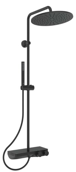 Ideal Standard CeraTherm - Set doccia termostatico, diametro 30 cm, nero seta A7631XG