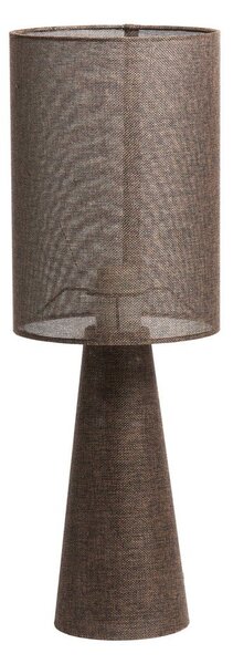 Lampada da tavolo marrone con paralume in tessuto (altezza totale 58 cm) Micky – Light & Living