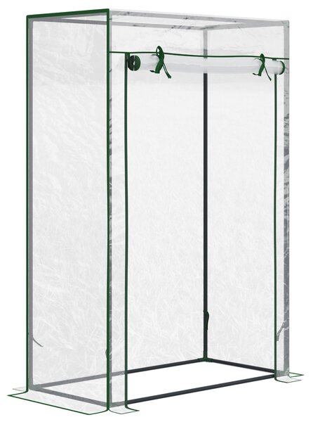 Outsunny Serra da Balcone con Ingresso Avvolgibile,100x50x150cm Trasparente | Aosom Italy