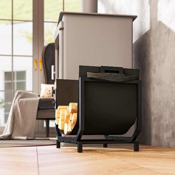 VivaGarden Portalegna in Metallo con Borsa da Trasporto Rimovibile in Tessuto Oxford 53x33x43 cm colore Nero - W744BK