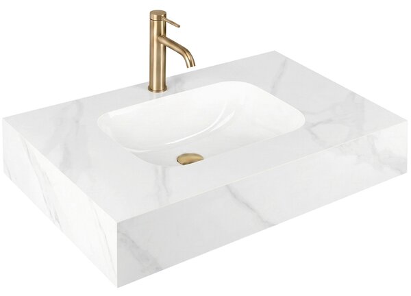 Lavabo sospeso REA Aresa Belt White 80