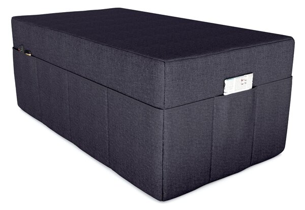 POKAR copertura per materasso pieghevole 3 pezzi materasso pieghevole per ospiti letto da campeggio letto pieghevole, dimensioni: copertura 120 x 195, colore: antracite