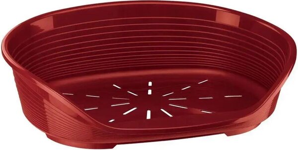 SIESTA DLX 10 letto per cani in plastica bordeaux 93,5x68x28,5cm FP