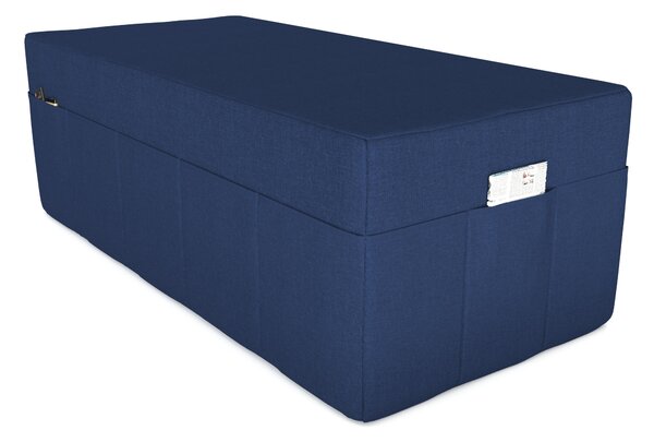POKAR copertura per materasso pieghevole in 3 parti materasso pieghevole per ospiti letto da campeggio letto pieghevole, dimensioni: copertura 140 x 195, colore: blu scuro