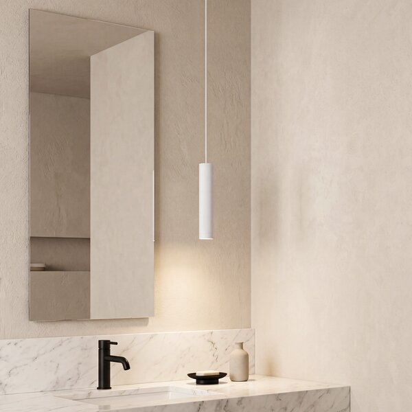 Lampada a sospensione di design bianca GU10 50mm IP44 - Tuba