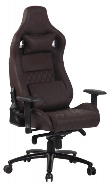 Sedia da ufficio in vera pelle Keren