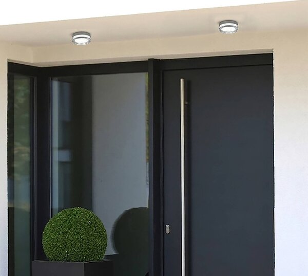CMD Applique da esterni 9054, Nero, Bagno, Alluminio, Moderno, Applique da esterni
