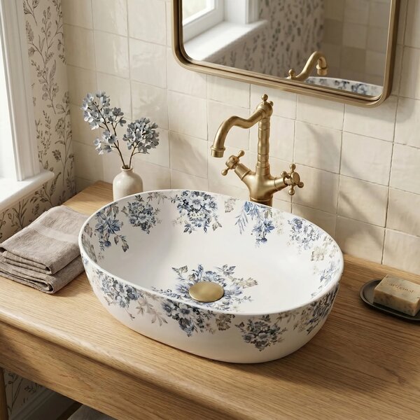Lavabo da appoggio Rea Veronica Mat
