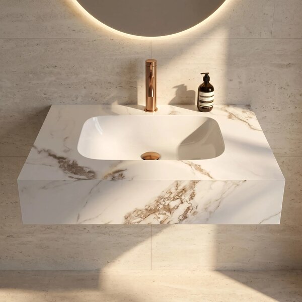 Lavabo sospeso REA Aresa Cold Jade 70