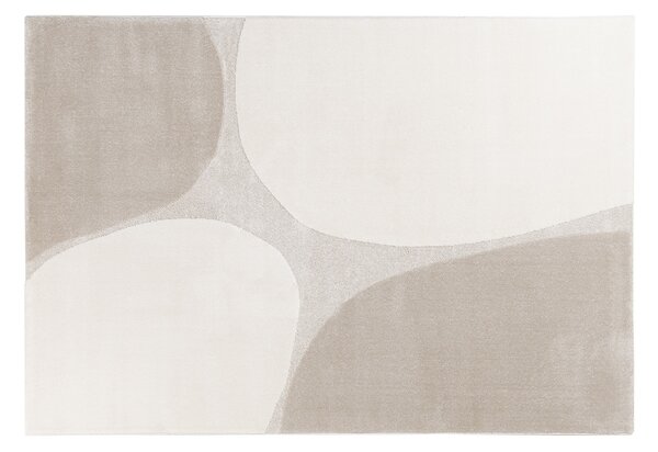 Tappeto rettangolare beige 160 x 230 cm LUMA