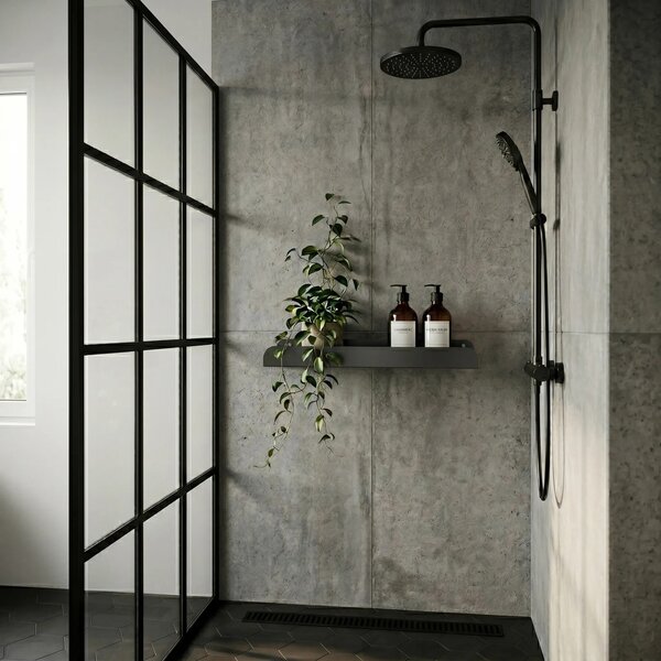 Mensola da bagno SF03 45cm Titan