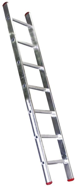Scala da appoggio salita in alluminio anodizzato Step Up - 12 gradini - 3.25 mt