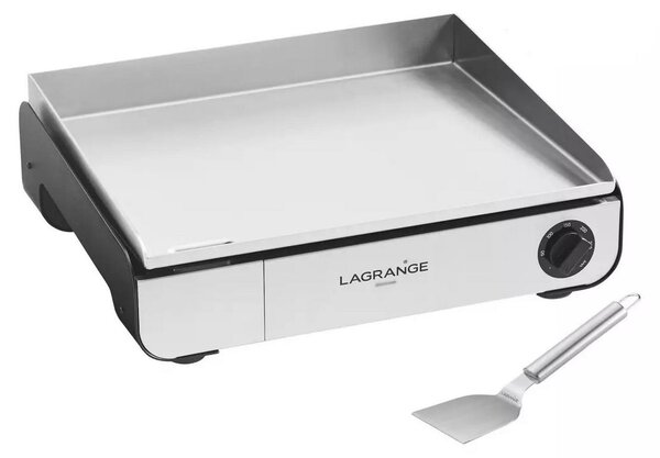 Piastra elettrica da 2500 w con piastra in acciaio inox da 50x40 cm Lagrange 219301