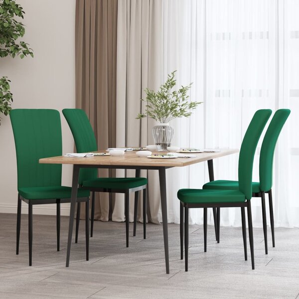 vidaXL Sedie da Pranzo Moderne 4 pz Massello con Finitura Sheesham