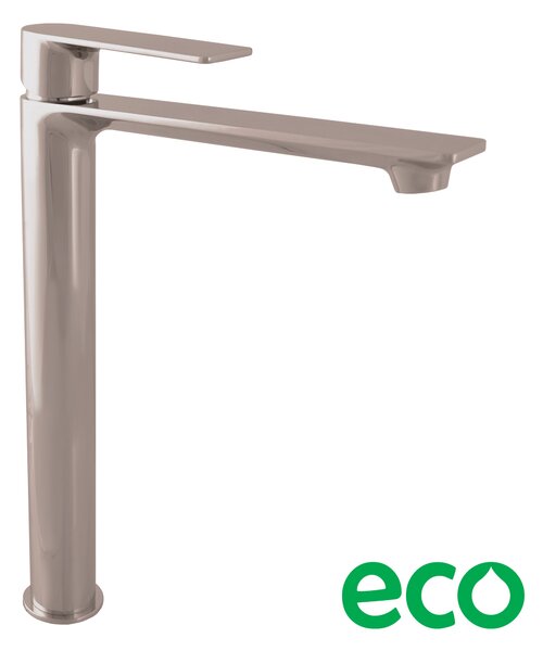 NIL - Miscelatore per lavabo alto senza scarico, Grigio metallizzato - lucido NL130.0MGL, RAV Slezák