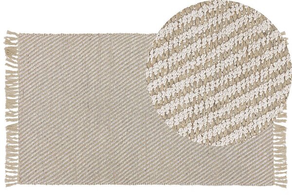 Tappeto rotondo in lana con motivi astratti - 120 x 120 cm