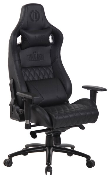 Sedia da ufficio in vera pelle Keren