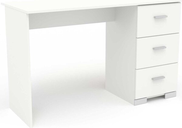 Scrivania 3 cassetti bianco decor L120 cm - Galaxy