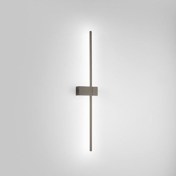 Applique moderno gea luce cynara ap fcyat1 led titanio alluminio silicone - Gea Luce