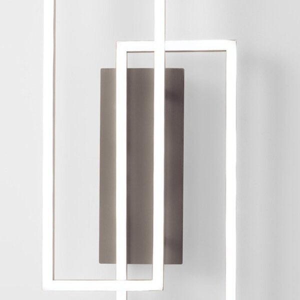 Applique moderno gea luce dyana a fdyat1 led titanio alluminio silicone - Gea Luce