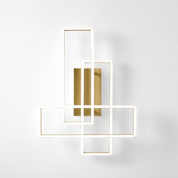 Plafoniera classica gea luce dyana p fdypo1 led oro alluminio silicone - Gea Luce
