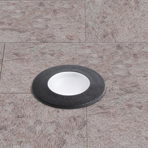 Faretto incasso tondo calpestabile top light capri small ca td9 ne gu10 led cct ip67 230v nero resina - Top Light