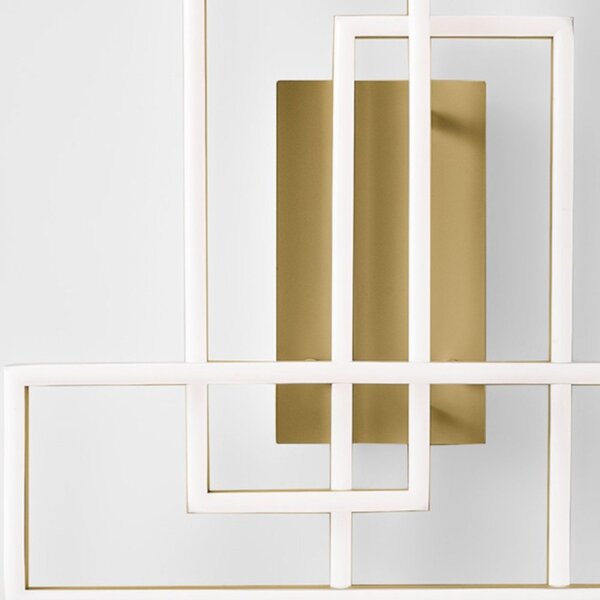 Plafoniera classica gea luce dyana p fdypo1 led oro alluminio silicone - Gea Luce