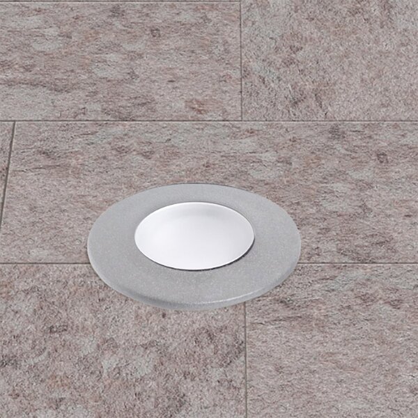 Faretto incasso tondo calpestabile top light capri small ca td9 gr gu10 led cct ip67 230v grigio resina - Top Light