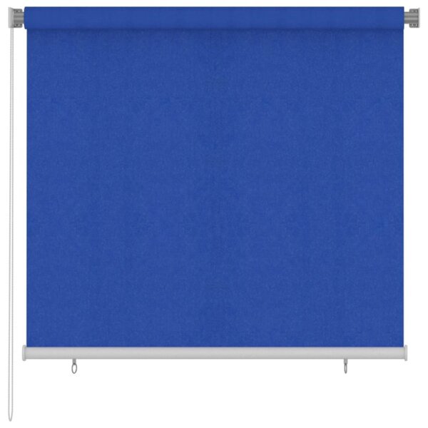 Tenda a Rullo per Esterni 160x140 cm Blu HDPE