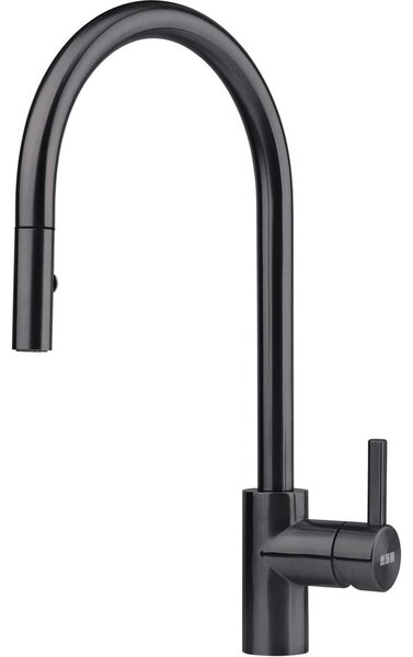 Miscelatore con doccetta estraibile nera Franke 820479SBVL