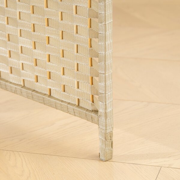 HOMCOM Paravento interno in legno 6 pannelli 240 x 170 cm separatore di ambiente pieghevole per soggiorno, camera da letto, naturale | Aosom Italy