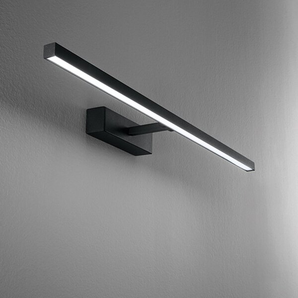Applique perenz riga 8040 n ct led cct 840lm ip44 diffusore orientabile metallo nero opaco - Perenz