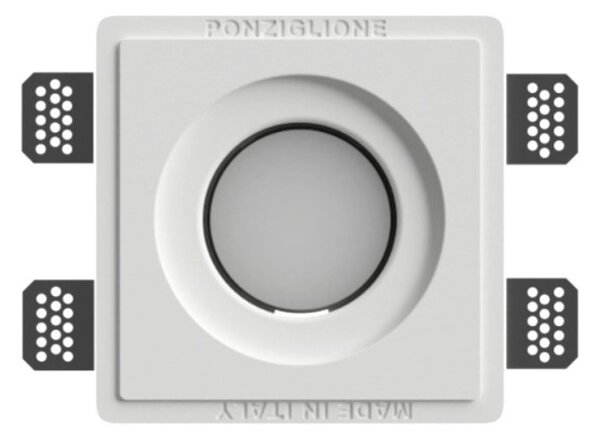 Faretto incasso lampadari bartalini dnop fp37 gx53 led gesso verniciabile - Lampadari Bartalini Gesso