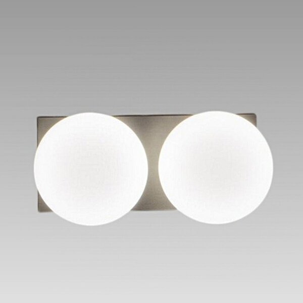 Applique perenz dot 8378 gr lc led 1633lm 3000k ip40 sfera vetro soffiato metallo grigio titanio - Perenz
