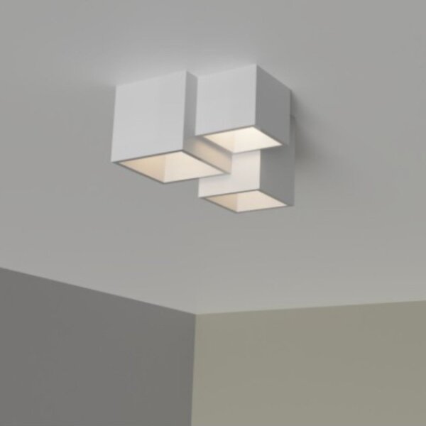 Plafoniera gesso lampadari bartalini palp 3000 gu10 led verniciabile - Lampadari Bartalini Gesso