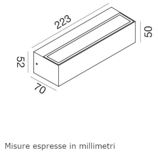 Applique classico gea led ges2245 led ip65 alluminio marrone biemissione - Gea Led