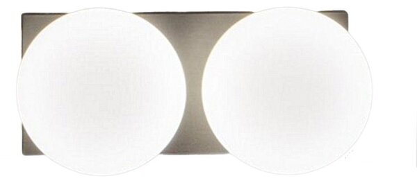 Applique perenz dot 8378 gr lc led 1633lm 3000k ip40 sfera vetro soffiato metallo grigio titanio - Perenz