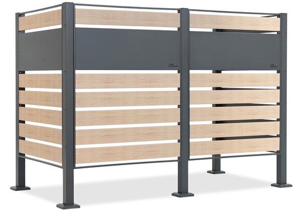 Contenitore per 2 contenitori per rifiuti da 120l o 240l Breda CoverTech
